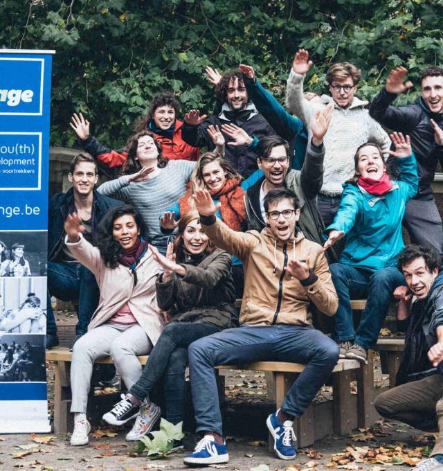 groepsfoto van de deelnemers aan een training