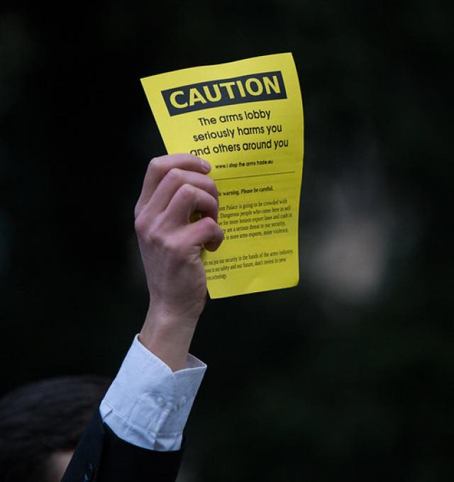 Actie tegen de wapenlobby